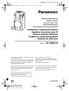 Manual de uso Panasonic SC-TMAX10 Altavoz