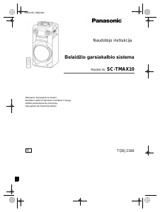 Vadovas Panasonic SC-TMAX10 Garsiakalbis