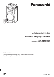 Rokasgrāmata Panasonic SC-TMAX10E Skaļrunis