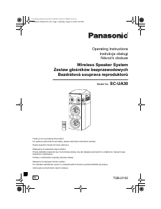 Manual Panasonic SC-UA3 Speaker