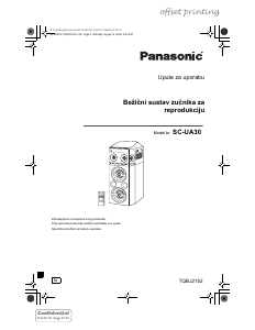 Priručnik Panasonic SC-UA30 Zvučnik