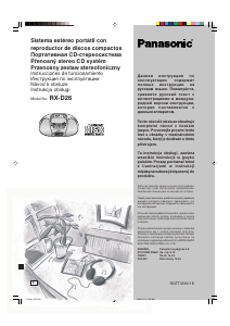 Manual de uso Panasonic RX-D26 Set de estéreo