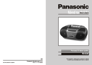 Návod Panasonic RX-D26 Stereo súprava