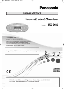 Használati útmutató Panasonic RX-D45EG Sztereóberendezés