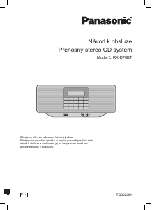 Manuál Panasonic RX-D70BT Stereo souprava