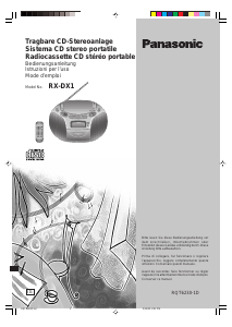 Bedienungsanleitung Panasonic RX-DX1 Stereoanlage