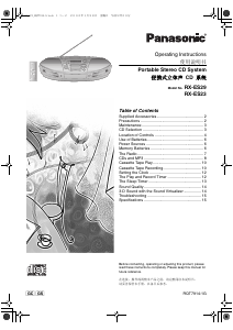 Manual Panasonic RX-ES23 Stereo-set
