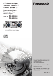 Manuale Panasonic SC-AK230 Stereo set
