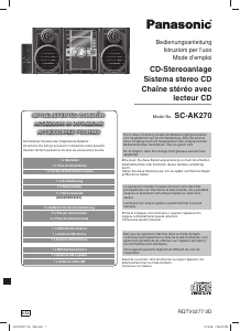 Manuale Panasonic SC-AK270 Stereo set