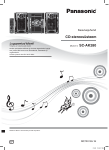 Kasutusjuhend Panasonic SC-AK28 Stereokomplekt