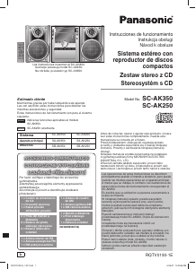 Manual de uso Panasonic SC-AK350 Set de estéreo