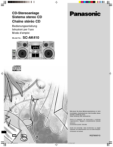 Manuale Panasonic SC-AK410 Stereo set