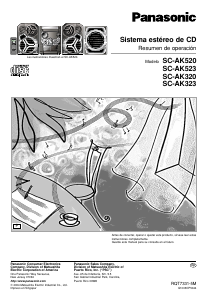 Manual de uso Panasonic SC-AK523 Set de estéreo