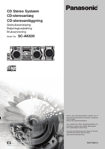 Bruksanvisning Panasonic SC-AK630 Stereoanläggning