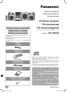Bruksanvisning Panasonic SC-AK640 Stereoanläggning