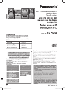 Manual de uso Panasonic SC-AK750 Set de estéreo