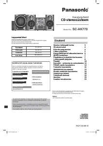Kasutusjuhend Panasonic SC-AK77 Stereokomplekt