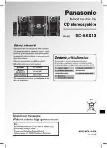 Návod Panasonic SC-AKX10 Stereo súprava
