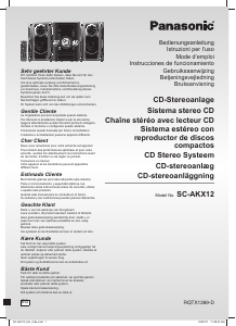 Mode d’emploi Panasonic SC-AKX12 Stéréo