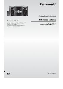 Rokasgrāmata Panasonic SC-AKX12 Mūzikas centrs