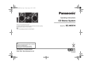 Manual Panasonic SC-AKX14 Stereo-set