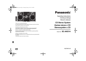 Manuál Panasonic SC-AKX14 Stereo souprava