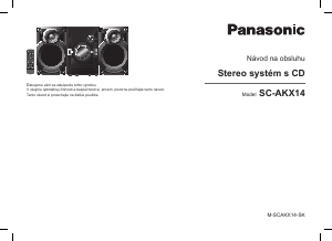 Návod Panasonic SC-AKX14 Stereo súprava