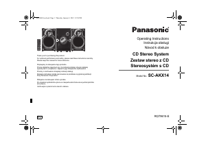 Manual Panasonic SC-AKX14EG Stereo-set