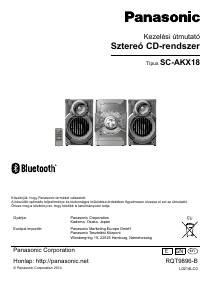 Használati útmutató Panasonic SC-AKX18 Sztereóberendezés