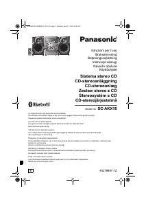 Bruksanvisning Panasonic SC-AKX18E Stereoanläggning