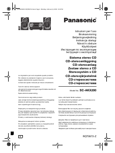 Manuál Panasonic SC-AKX200E Stereo souprava