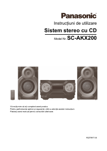 Manual Panasonic SC-AKX200E Stereo set