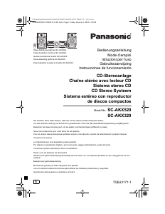Manual de uso Panasonic SC-AKX320E Set de estéreo