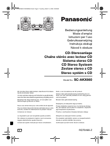Bedienungsanleitung Panasonic SC-AKX660 Stereoanlage