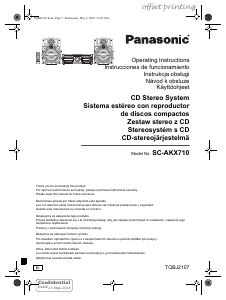 Manuál Panasonic SC-AKX710 Stereo souprava