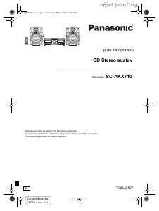 Priručnik Panasonic SC-AKX710 Stereo komplet