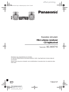 Használati útmutató Panasonic SC-AKX710 Sztereóberendezés