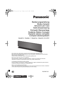 Manuale Panasonic SC-AP01EG Stereo set
