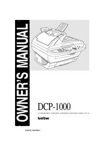 Manual Brother DCP-1000 Multifunctional Printer