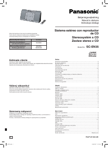 Manual de uso Panasonic SC-EN35 Set de estéreo