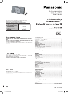 Manuale Panasonic SC-EN35 Stereo set