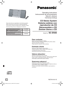 Manual de uso Panasonic SC-EN36 Set de estéreo