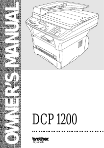 Handleiding Brother DCP-1200 Multifunctional printer