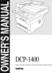 Handleiding Brother DCP-1400 Multifunctional printer