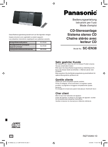 Manuale Panasonic SC-EN38 Stereo set