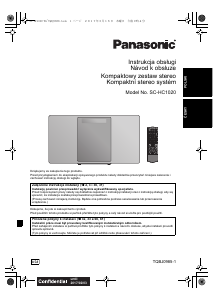 Manuál Panasonic SC-HC1020 Stereo souprava