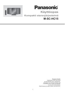 Käyttöohje Panasonic SC-HC15 Stereosetti