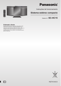 Manual Panasonic SC-HC15 Aparelho de som