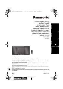 Manuale Panasonic SC-HC18EG Stereo set