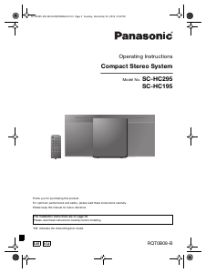 Handleiding Panasonic SC-HC19 Stereoset